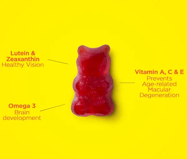 NutriBears Eye Gummies - Promotes Healthy Vision and Eye Development for Kids