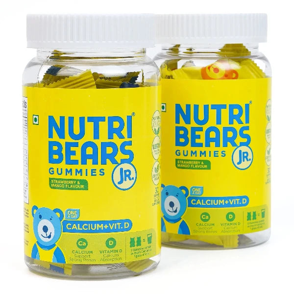 Children's Calcium Gummies by NutriBears - Essential Mineral for Growth