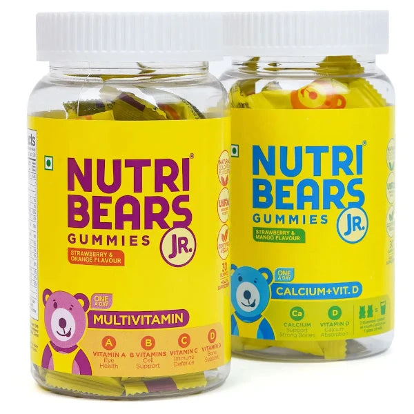 Delicious Multivitamin and Calcium Gummies for Kids Combo