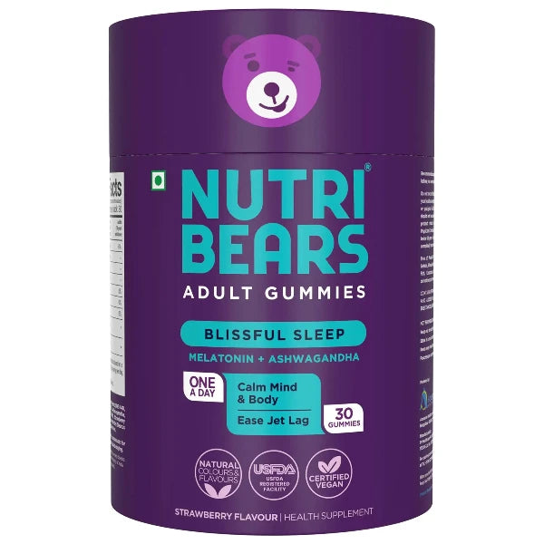 NutriBears Sleep Gummies Bottle - Sleep Support for adults